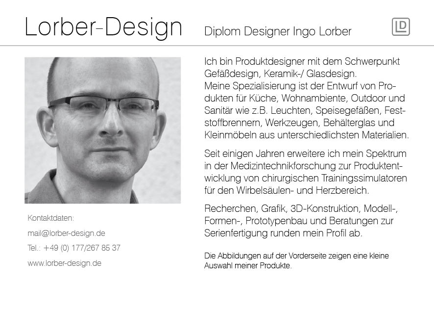 Karte Lorber-Design Rückseite